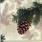 IHR Servietten Lunch 33x33cm Fir Cone cream