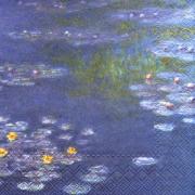 IHR Servietten Cocktail 25x25cm Monet - Waterlilies