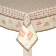Clayre & Eef Tischdecke Patisserie 100 x 100cm PS01