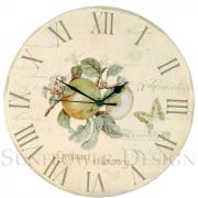 Clayre & Eef Wanduhr mit klassischem Obstmotiv