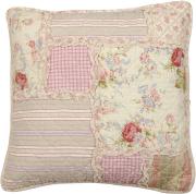 Clayre & Eef Kissenh�lle Deko-Kissen Rosen Patchwork 40x40cm
