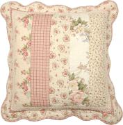 Clayre & Eef Kissenh�lle Patchwork Rosen Spitze 50x50cm