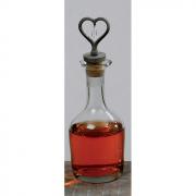 Flasche / Karaffe Herz Glas Vintage