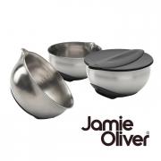 Jamie Oliver Kipp & Mix Sch�ssel-Set Edelstahl 3tlg.