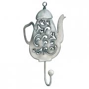 Haken Wandhaken Kaffeekanne a. Metall antik-grau