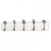 Hakenleiste Haken Besteck-Design a. Holz 50cm