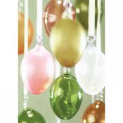 Dekoh�nger Ei aus Glas mundgeblasen rosa matt 8cm