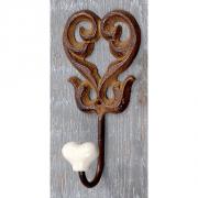 Wandhaken Handtuch-Haken a. Gusseisen antik-braun