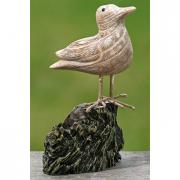 Dekofigur M�we a. Holz maritime Deko 16cm