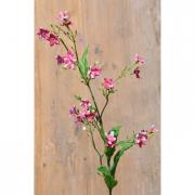 Bl�tenzweig Seidenblume Premium pink 80cm