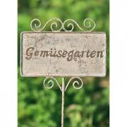 Gartenstecker Metall Gem�segarten 60cm