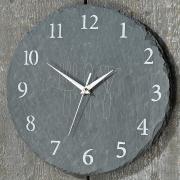 Uhr Wanduhr Schiefer 30cm