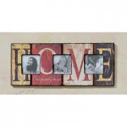 Fotorahmen HOME f. 3 Bilder Bilderrahmen Vintage