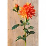 Dahlie Premium Seidenblume orange 76cm