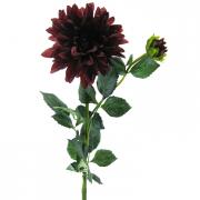 Dahlie Premium Seidenblume Textilblume burgund 76cm