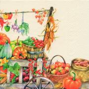IHR Servietten Cocktail 25x25cm Erntedank Herbst
