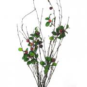 Beerenzweig Kunstblume Beerenstrauch burgund 47cm