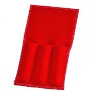 Bestecktasche aus Filz rot