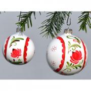 Christbaumkugel Kugel Baumschmuck nordisch handbemalt 6cm