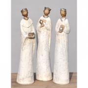 Dekofiguren Set Heilige Drei K�nige Vintage wei� 30cm