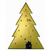 R�der Winterzeit Lichterbaum Frohes Fest gold
