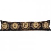 Zugluftstopper Zugluftdackel Gobelin Royal Forest schwarz 90cm