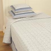 Clayre & Eef Tagesdecke Plaid Quilt grau Patchwork 260x260