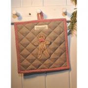 Artefina Topflappen Lebkuchenm�nnchen Vichykaro Set/2