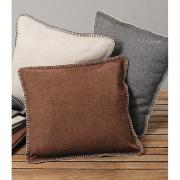 Kissen Sofakissen m. F�llung Dekokissen braun 45x45cm