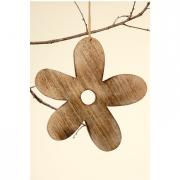 Anh�nger Dekoh�nger Blume aus Holz 22cm