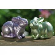 Hase Dekofigur Osterhase grn glnzend 8cm