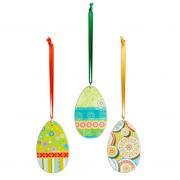 Anh�nger Set Ei a. Holz Osterei Dekoh�nger 3tlg.