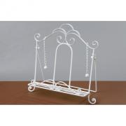 Buchst�nder Kochbuchst�nder Metall Vintage Landhaus wei�
