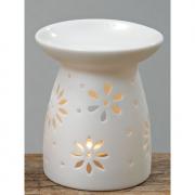Duftstövchen Aromalampe Duftlampe Keramik weiß