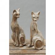 Dekofigur Katze Siamkatze creme-braun Mod. B 27cm