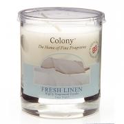 Colony Fresh Linen Duftkerze im Glas klein