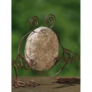 Dekofigur Frosch Gartendeko Kunststein 18cm