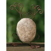 Dekofigur Frosch Gartendeko Kunststein 18cm