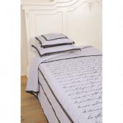 Clayre & Eef Tagesdecke Plaid Quilt grau Patchwork 180x260