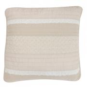 Clayre & Eef Kissenh�lle Deko-Kissen Patchwork sand-natur 50x50c