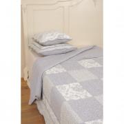 Clayre & Eef Tagesdecke Plaid grau Patchwork 180x260