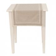 Clayre & Eef Tischl�ufer Flower Basket beige Vichykaro 140cm