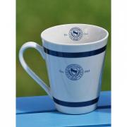 Becher Kaffeebecher Country Club blau wei�