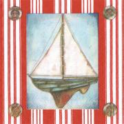 IHR Servietten Cocktail 25x25cm Marina Segelboot maritim