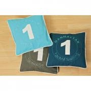 Kissen Kissenh�lle Manhattan blau-gr�n 40x40cm