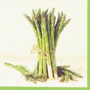 IHR Servietten Lunch 33x33cm Asparagus Bunch cream Spargel