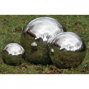 Kugel Edelstahl Schwimmkugel Gartenkugel silber gl�nzend 35cm