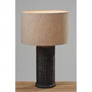 Lampe Tischlampe Rattan Leselampe braun 65cm