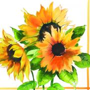 Ambiente Servietten Lunch 33x33cm Sonnenblumen
