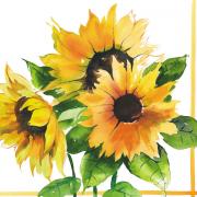 Ambiente Servietten Lunch 25x25cm Sonnenblumen